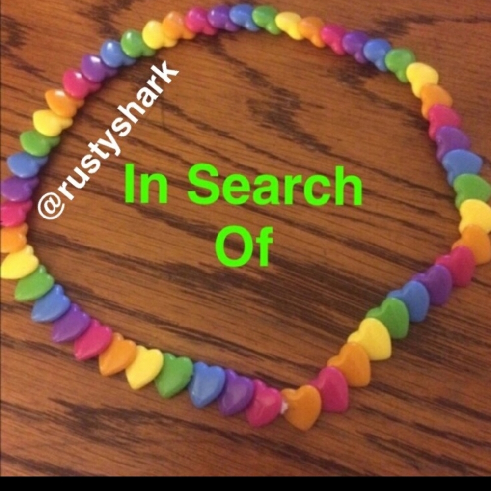RAINBOW HEART NECKLACE. MAJOR ISO!!!
